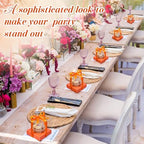 Thenshop 50 Pcs Clear Cupcake Boxes Individual 3.5 Inch, Orange - Image 5