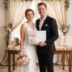 Wedding Guest Book Pink Roses Photo Guestbook - Image 6