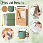 QOUBAI 6 Sets Baby Shower Winner Gifts with Mugs and Kraft Bags, Green - Image 4