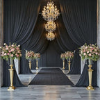 20FTx12FT Black Backdrop Curtains for Wedding Party, Birthday and Halloween - Image 4