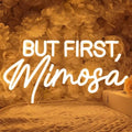 SYLHOME But First Mimosa Led Neon Light Sign Bar Party Backdrop Wall Decor by SYLHOME