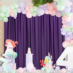 Purple Backdrop Curtains 30ftx10ft Halloween Polyester Photo Drapes - Image 6