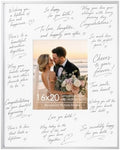 Signature Picture Frame 16x20, Aluminum Signable Frame with Glass, Silver by FLYJOE