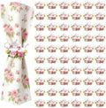 60 PCS Vintage Floral Teapot Napkin Ring Vintage Teapot Napkin Holder Tea Party Table Decor for Floral Theme Tea Party Birthday Wedding Bridal Shower Supply by EYNDYN