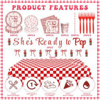 178 Pcs Shes Ready to Pop Baby Shower Decorations Retro Soda Party Decor - Image 3