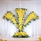 WEISPARK 100PCS Artificial Hydrangea Flowers, Fake Flowers Silk Hydrangea Full Flowers Heads with Stems for Wedding Home Party Shop Baby Shower Decor (Yellow Champagne) - Image 5