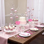 Pickmesh 400 Pcs Pink Winter Onederland Birthday Plates Cups and Napkins - Image 4