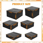 6 Pack Black Wooden Buffet Risers Display Stands,Wooden Stackable Display Box Rustic Cupcake Display Stand for Dessert Wedding Birthday Baby Shower Christmas Village Party Decoration - Image 2
