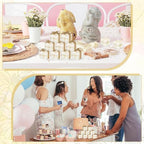 30 Sets Small Bubble Candles Party Favors for Guests 1.57" x 1.37" Bubble Candle Bulk with Cards for Bridal Showers Baptism Party Thank You Gifts(Off-White) - Image 3