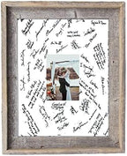 BARNWOODUSA Wedding Guest Signature Frame 8x10 Photo, 10-Opening, 18x24 by BarnwoodUSA