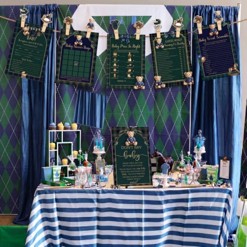 Patelai 321 Pcs Baby Shower Games Supplies, Luxury Equestrian Bear - Image 6