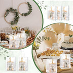 6 Sets Baby Shower Prizes for Game Player for Baby Shower Winners Wedding Bridal Favors with Bamboo Cheese Board Bamboo Spoon Placemats Artificial Eucalyptus Stems Tags Bags for Wedding Bridal Favors - Image 5