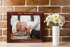 PersonalizationStreet - Religion Occasions: Baptism Personalized 8" x 10" Horizontal Dark Walnut Wood Photo Frame with Free Custom Engraving, Shipping and Photo Print of Your Special Photograph - Image 4