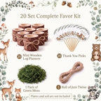 20 Sets Woodland Baby Shower Favors for Guests - Image 2