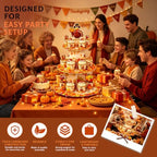 3 Tier Thanksgiving Cupcake Stand for 24 Cupcakes,Cardboard Cupcake Stands - Image 6