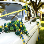 Auihiay 60PCS Green Roses Artificial Flowers, Fake Roses - Image 3