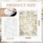 Fullhawl 200 Pcs Vellum Jackets for 5x7 Invitations Bulk,Rose - Image 3