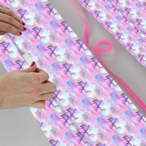 AOFUN Custom Wrapping Paper - Funny Gift For Boys & Men, Personalized - 3 Rolls, 58" x 23" Each - Image 4