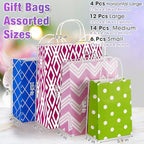 Kosiz 36 Pcs Assorted Sizes Gift Bags with Handles, Kraft Paper Bulk - Image 2
