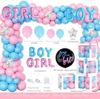 Golf Gender Reveal Decorations, Baby Boy or Girl Gender Reveal Party Decor, Golf Club Putters Backdrop Balloon Banner Tablecloth Box Sash for Caddie Be Gender Reveal Supplies - Image 3