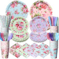 450 Pcs Tableware Set, Serve 50, Vintage Color, Vintage Floral by Unknown