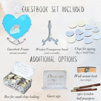 Wedding Guest Book Alternative Drop Box Frame - Anchor Nautical Beach Wood - Image 5