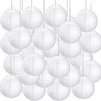 Treela 90Pack White Chinese Paper Lantern for Wedding Party Decor, 8 Inch by Treela