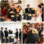 Addblu 24 Pack Extra Large Black Gift Bags with Handles & 48 Tissue Papers - Image 5