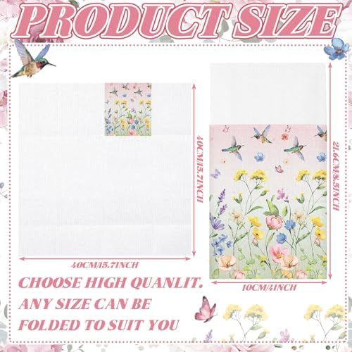 Potchen 100 Pcs Linen Feel Napkins Disposable, Hummingbird - Image 4
