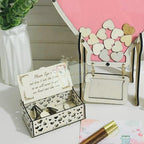 Baby Shower Guest Book Alternative, Hot Air Balloon Drop Box Frame, Hearts - Image 4