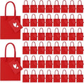 Zhehao 50 Pack Mini Gift Bags Bulk with Handles and Tags,Red by Zhehao