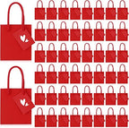 Zhehao 50 Pack Mini Gift Bags Bulk with Handles and Tags,Red by Zhehao