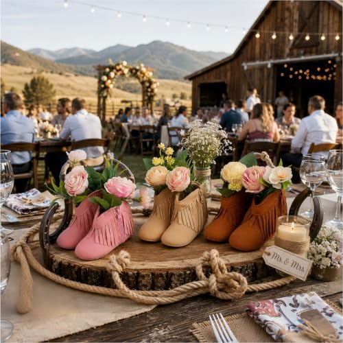 12 PCS Baby Shower Decorations for Table, Cowboys and Cowgirls - Image 3