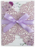 PONATIA 25 Pack Laser Cut Invitations Cards with Envelopes by ponatia