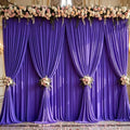 40x10ft Purple Backdrop Curtain Panels for Parties - Wrinkle Free Polyester Photo Curtain Backdrop Wedding Back Drop Fabric Drapes for Party Decorations Background for Photography by WishCare
