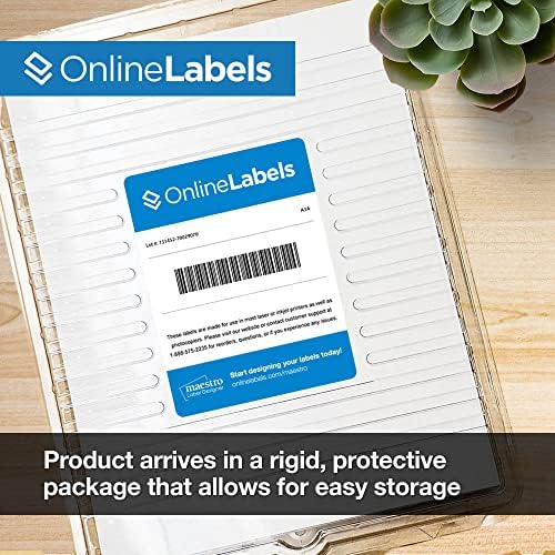 OnlineLabels 2.625" x 1" Labels - Clear Gloss - Inkjet - 250 Sheets - Image 5