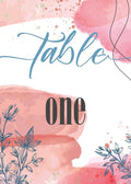 Pink Floral Table Number Cards Double Sided Party Table Numbers for Reception Baby Shower Anniversary Birthday Bridal Party 4x6 Inch, 100 by Unknown