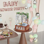 BAMBOOHOMIE Baby Shower Crate Closet, Baby Baskets with Hangers Handle, Baby Crate Box for Baby Shower, Welcome Gift Basket for Newborn Baby, Pregnancy Gift for New Parents (Brown, Large Size) - Image 5