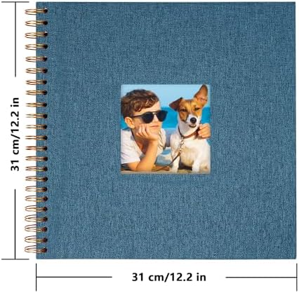 Scrapbook Photo Album, Linen Covered, 12x12 Inches, 40 Sheets/80 Pages - Image 3