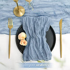 fani 60 Pack Gauze Cheesecloth Napkins, 20 x 20 in, Dusty Blue - Image 5