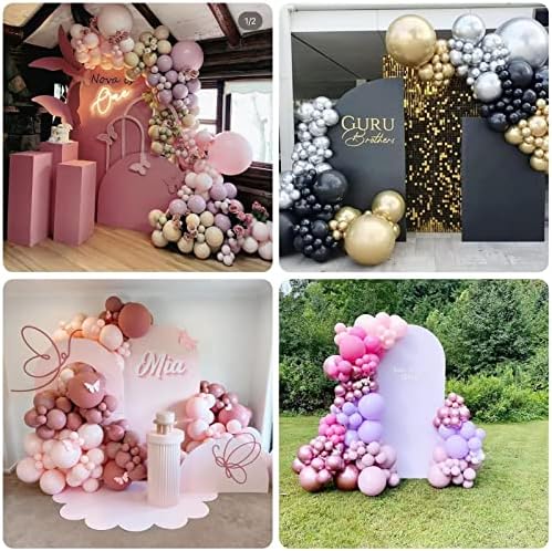 HUAYI Pink Ripples Pattern Arch Backdrop Cover for Birthday Party Wedding Baby Shower Decorations Chiara Backdrops Arched Wall Frame Stands Covers Props GP-456 4ft * 7ft - Image 5