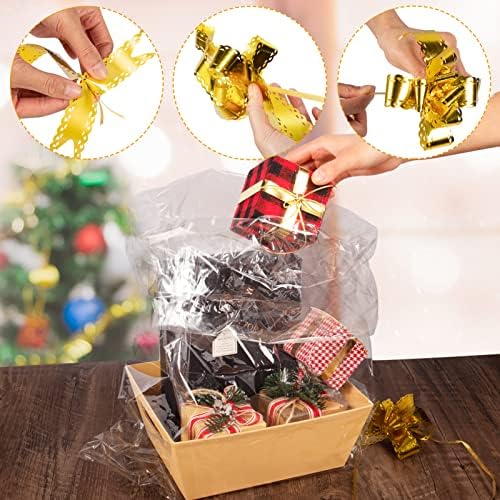 6 Set Sturdy Kraft Gift Baskets Empty Kit for Women, Men, Natural Wood Tone - Image 6