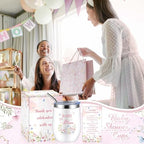 Hoolerry 6 Set Baby Shower Cups, 12oz Stainless Steel Tumbler, Wildflowers - Image 6