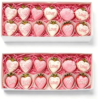 XINHPKGG 50Pcs 12x4.5x2 Inch Chocolate Strawberries Boxes for Wedding Party - Image 6