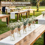 TBWIND Mason Jar Vases for Centerpieces, 12PCS Clear Glass Flower Vase - Image 4