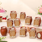 Conelist 24 Set Cielito Lindo Party Decorations Baby Shower Candles Terracotta Mexican Recuerdos DIY Jar Candles with Gift Tags and Rope for Baby Shower Birthday Cinco De Mayo Fiesta (Brown) - Image 4