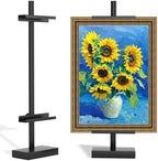 Adjustable Tabletop Easel Stand, Picture Easels for Display Up to 29" H, Metal Picture Frame Holder Stand Table for Art, Photo (Black) by Victawks