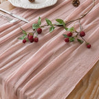 6Pcs Dusty Pink Cheesecloth Table Runner 120 Inches for Party Home Decor - Image 2