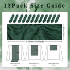 Emerald Green 12 Pack Cheesecloth Table Runner 10FT Boho Fabric Rustic Cheese Cloth Table Runner for Wedding 20 x 120 Inch Long Bridal Shower Baby Shower Gauze Sheer Birthday Party Table Decorations - Image 2