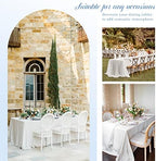 Showgeous 90x156 Inch White Rectangle Tablecloth 6 Pack Fit 8FT Table - Image 6